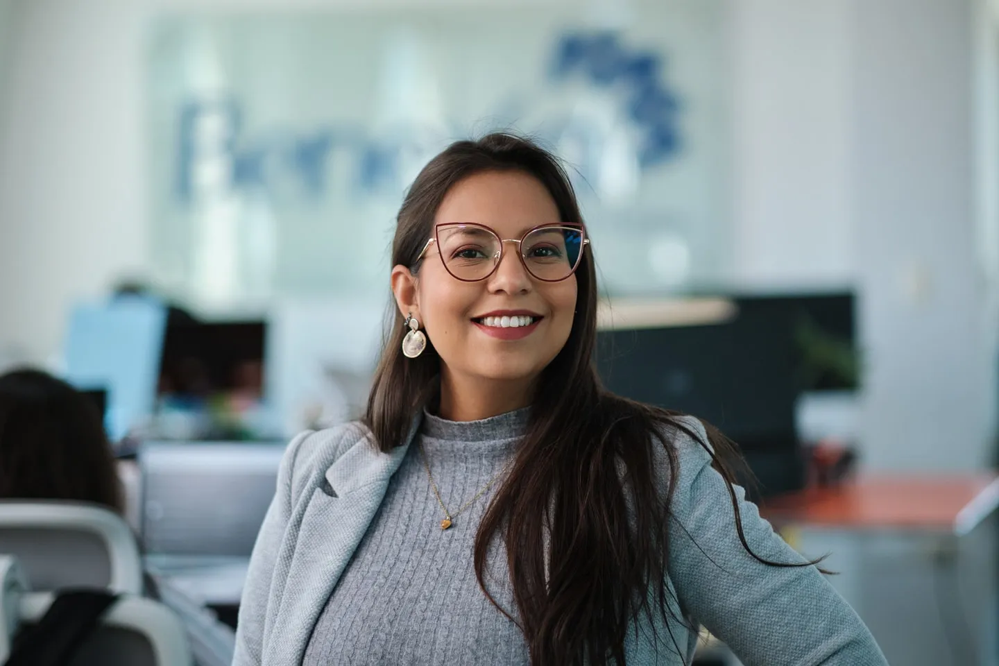 A Benexia team member at the commercial office